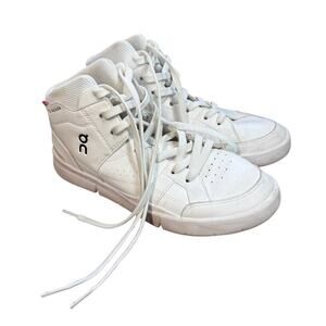 ON The Roger High Top White Sneaker Size 7.5